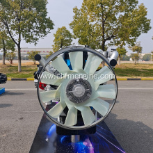 Air intake supercharging and intercooling engine